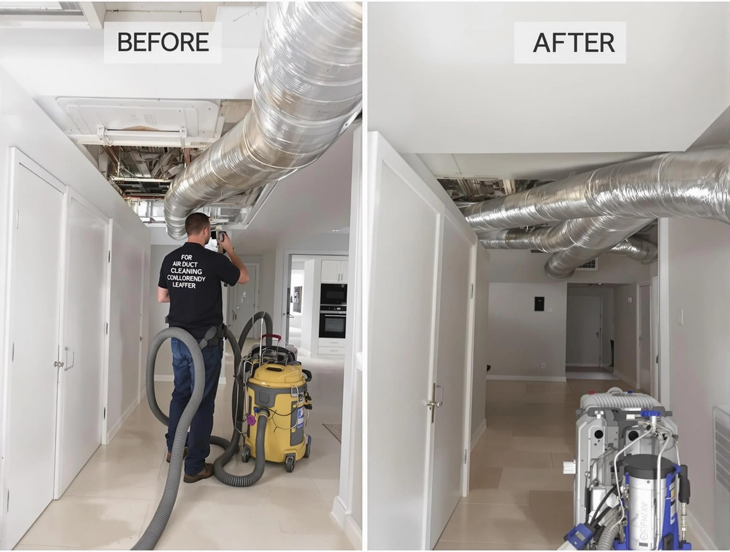 Castle Shannon Air Duct Cleaning professional performing thorough air duct cleaning in Castle Shannon