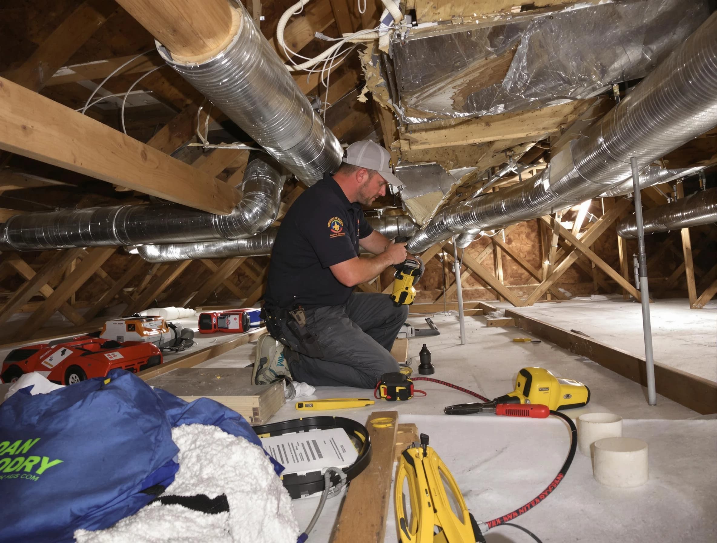 Professional air duct repair by Castle Shannon Air Duct Cleaning in Castle Shannon