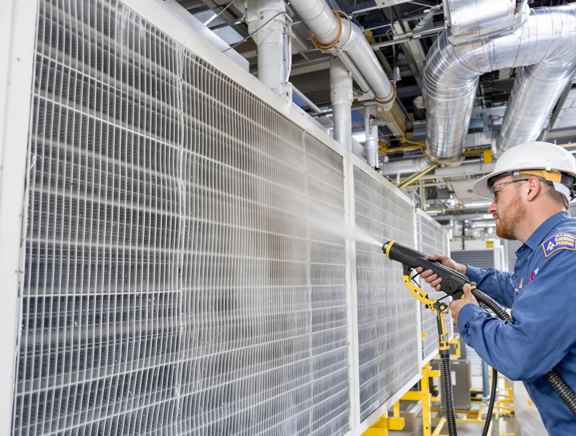 Professional commercial coil cleaning by Castle Shannon Air Duct Cleaning in Castle Shannon