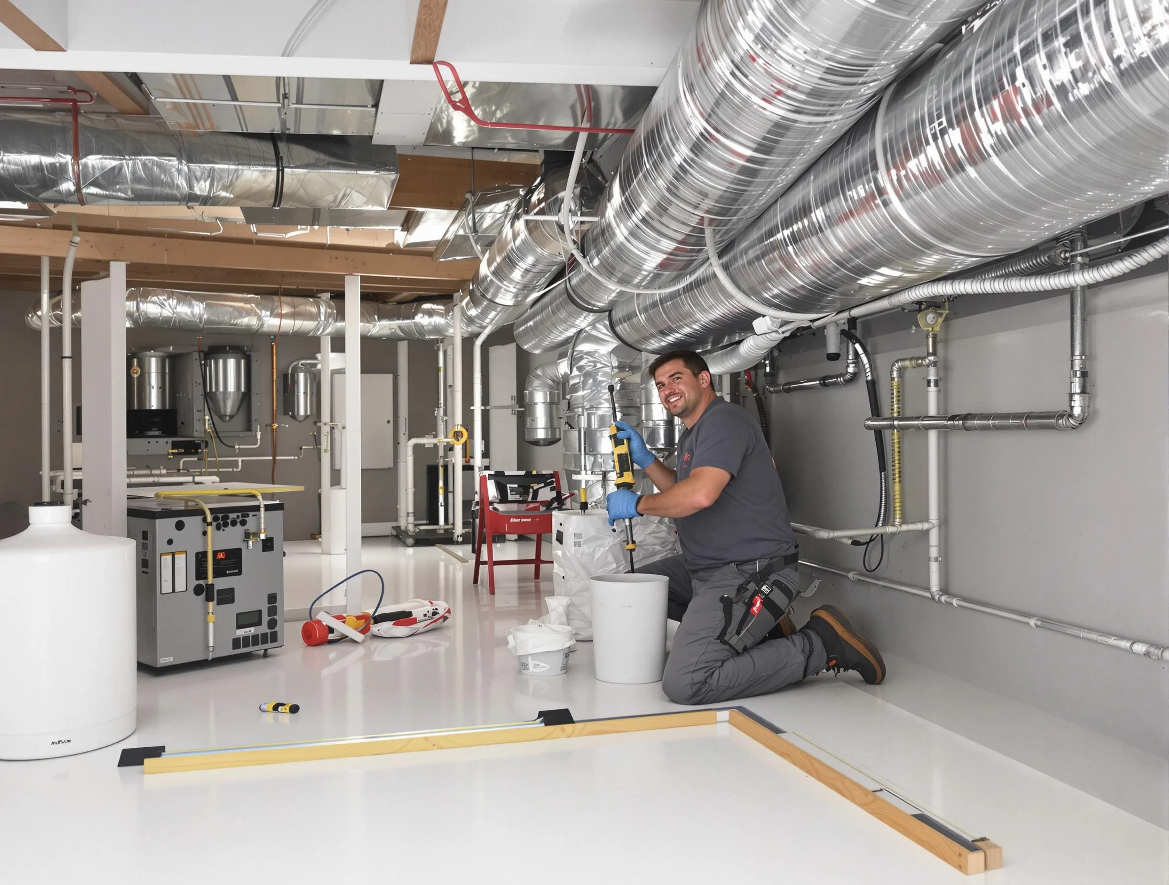Professional duct sealing service by Castle Shannon Air Duct Cleaning in Castle Shannon