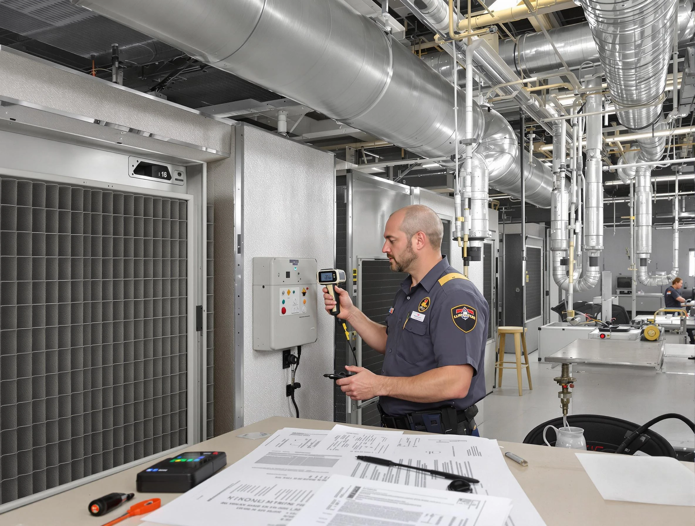 Professional filter system inspection by Castle Shannon Air Duct Cleaning in Castle Shannon