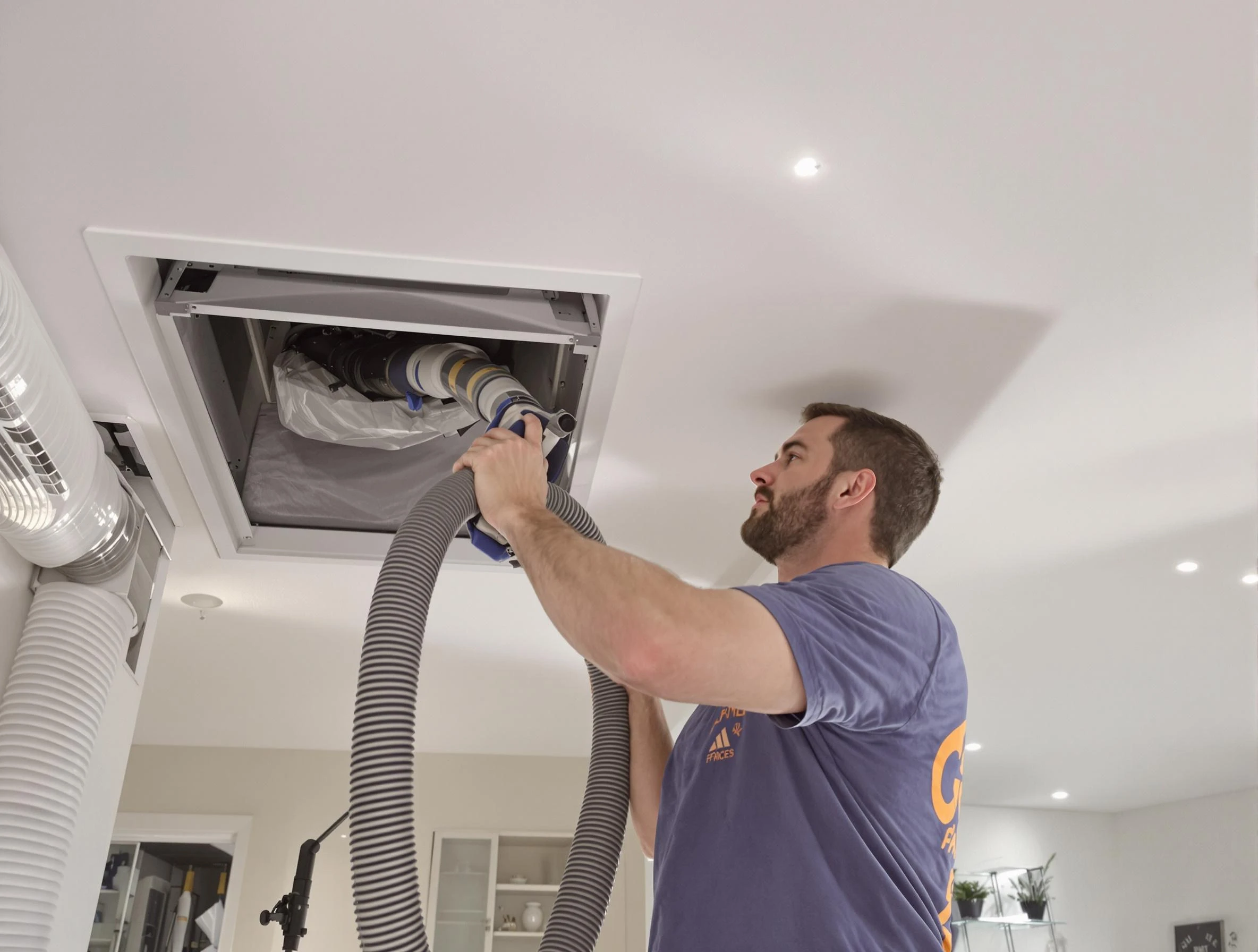 Precision indoor duct cleaning by Castle Shannon Air Duct Cleaning in Castle Shannon